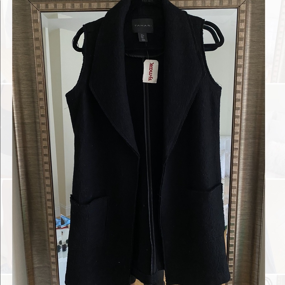 Tahari long line vest